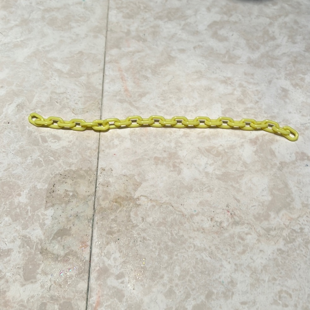 Yellow chain bracelet